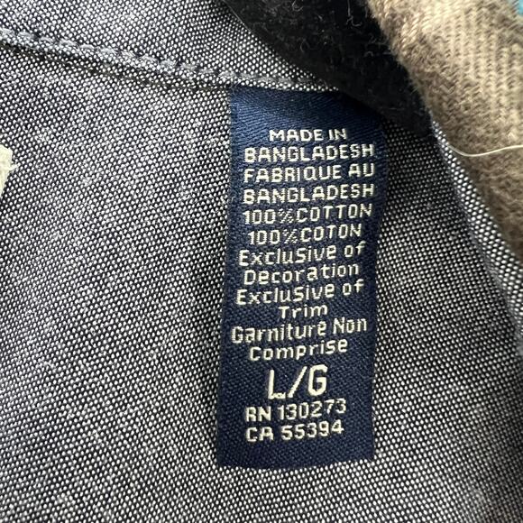 Wrangler Mens 100% Cotton Lightweight Long Sleeve Casual Plaid Button Up Shirt L - Picture 5 of 12